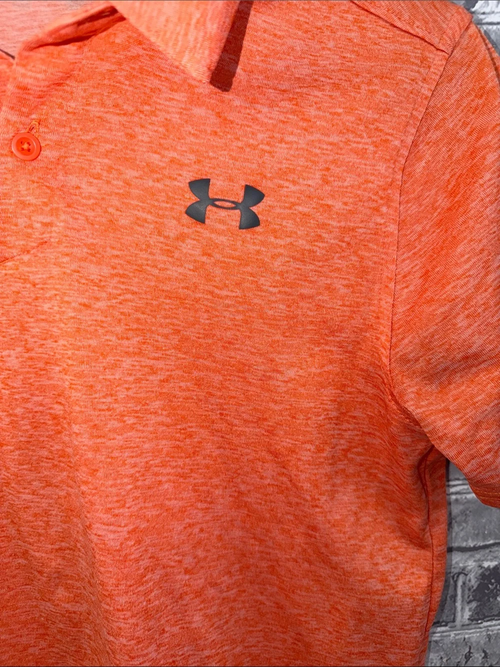 Under Armour Orange Polo Shirt